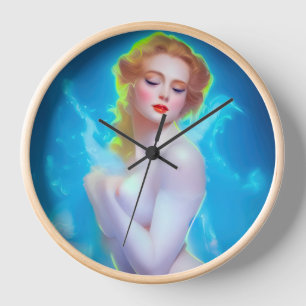 Ethereal Goddess Portrait - surreale Fantasie Uhr