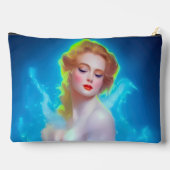 Ethereal Goddess Portrait - surreale Fantasie Zubehörtasche (Rückseite)