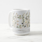 Ethereal Gold & Sage Botanische Kollektion Kaffeetasse (Vorderseite Links)