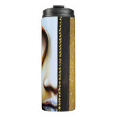 Ethereal | Gold und Schwarz Thermosbecher (Vorderseite)