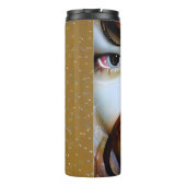 Ethereal | Gold und Schwarz Thermosbecher (Rückseite)