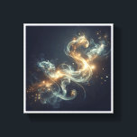 Ethereal Golden Smoke Abstract - Enchanting Glowin Leinwanddruck<br><div class="desc">A captivating abstract composition featuring fluid, ethereal smoke swirls illuminated by magical golden light and shimmering stardust. The graceful S-curve of the glow against a deep, dark atmosphere creates a sense of mystery and cosmic elegance. Perfect for meditation spaces, modern bedrooms, or as a sophisticated dreamlike focal point in contemporary...</div>