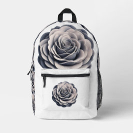 Ethereal Grau Rose Bedruckter Rucksack