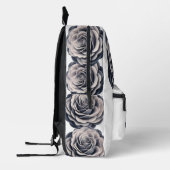 Ethereal Grau Rose Bedruckter Rucksack (Links)