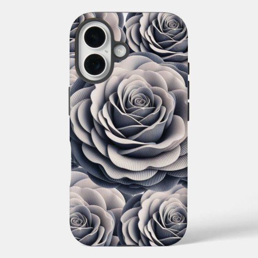 Ethereal Grau Rose Case-Mate iPhone Hülle (Rückseite)