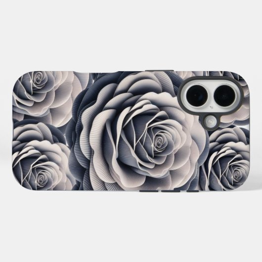 Ethereal Grau Rose Case-Mate iPhone Hülle (Rückseite (Horizontal))