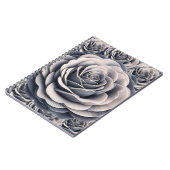 Ethereal Grau Rose Notizblock (Linke Seite)