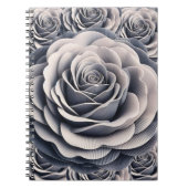 Ethereal Grau Rose Notizblock (Vorderseite)