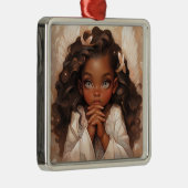 Ethereal Guardian Black Angel Segings Ornament Aus Metall (Rechts)