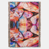 Ethereal Guardian Embrace - Fantasy Stected Glass Decke (Vorderseite Vertikal)