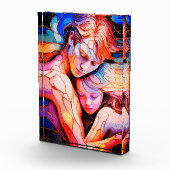 Ethereal Guardian Embrace - Fantasy Stected Glass Fotoblock (Rechts)