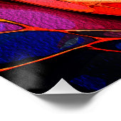 Ethereal Guardian Embrace - Fantasy Stected Glass Poster (Ecke)