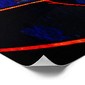 Ethereal Guardian Embrace - Fantasy Stected Glass Poster (Ecke)