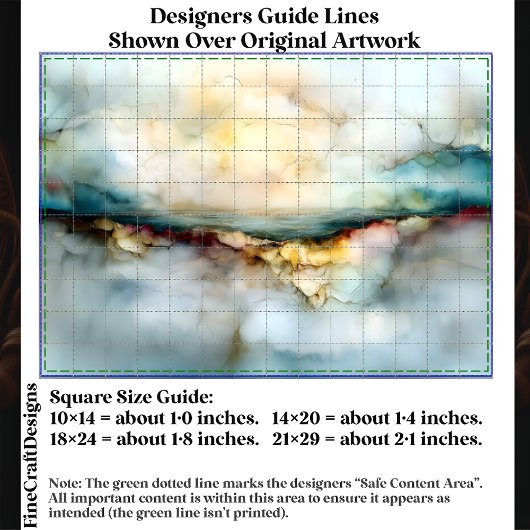 Ethereal Horizon Abstrakte Landschaft EF6R Dekoupa Seidenpapier