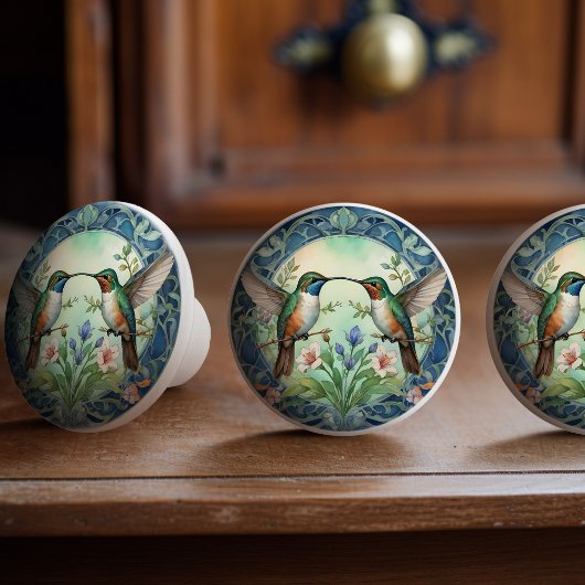 Ethereal Hummingbird Dance Keramik Knob Pull Keramikknauf