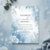 Ethereal Ice Blossom Romance Wedding Einladung