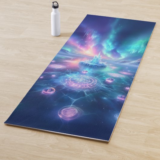 Ethereal Ice Crystal Fantasy Design Yogamatte (Beispiel)