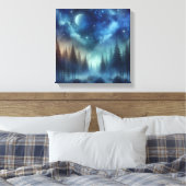 Ethereal Indigo Forest – Back to School Art Leinwanddruck (Insitu (Schlafzimmer))