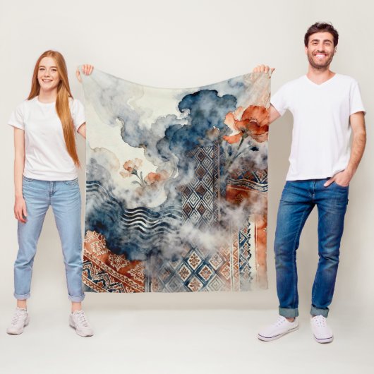 Ethereal Indonesian Batik Fleecedecke (Beispiel)