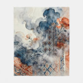 Ethereal Indonesian Batik Fleecedecke (Vorderseite)