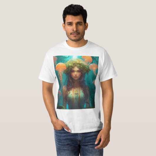 Ethereal Jellyfish Elegance T - Shirt (Vorne ganz)