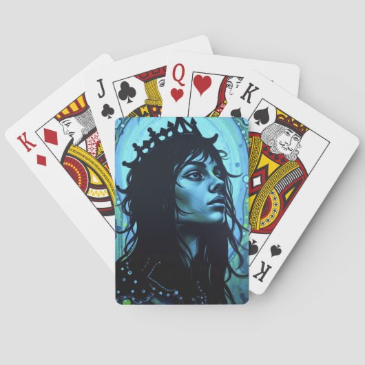 Ethereal King: Fusion von Kunst und Fantasie Spielkarten (Rückseite)