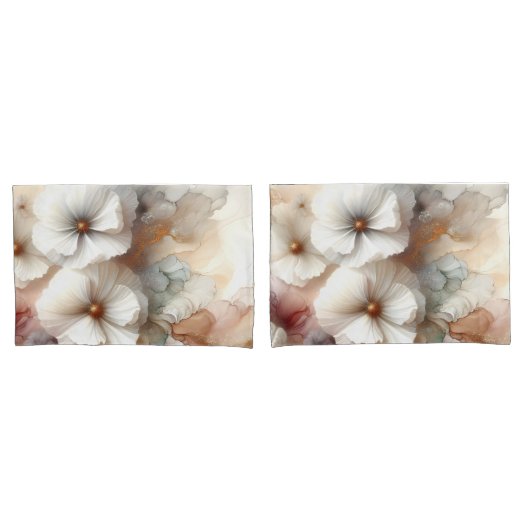 Ethereal-Kosmos-Blume Kissenbezug (Vorderseite-Set)