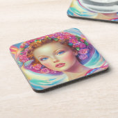 Ethereal-Kronenportrait Getränkeuntersetzer (Linke Seite)