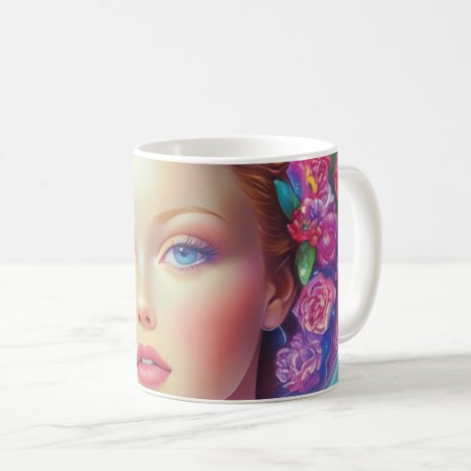 Ethereal-Kronenportrait Kaffeetasse (VorderseiteRechts)