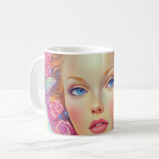 Ethereal-Kronenportrait Kaffeetasse (Vorderseite Links)