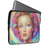 Ethereal-Kronenportrait Laptopschutzhülle (Vorne Rechts)