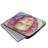 Ethereal-Kronenportrait Laptopschutzhülle (Vorne Knopf)