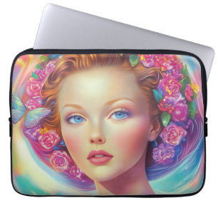 Ethereal-Kronenportrait Laptopschutzhülle