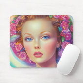 Ethereal-Kronenportrait Mousepad (Mit Mouse)