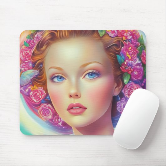 Ethereal-Kronenportrait Mousepad (Mit Mouse)