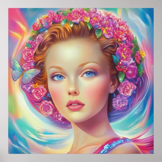 Ethereal-Kronenportrait Poster (Vorne)