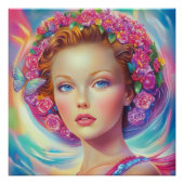 Ethereal-Kronenportrait Poster (Vorderseite)