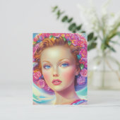 Ethereal-Kronenportrait Postkarte (Stehend Vorderseite)