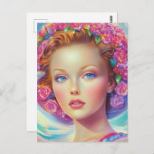 Ethereal-Kronenportrait Postkarte (Vorne/Hinten)