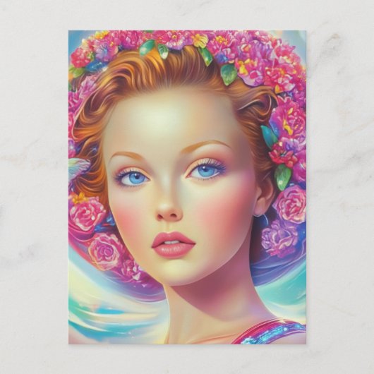 Ethereal-Kronenportrait Postkarte (Vorderseite)