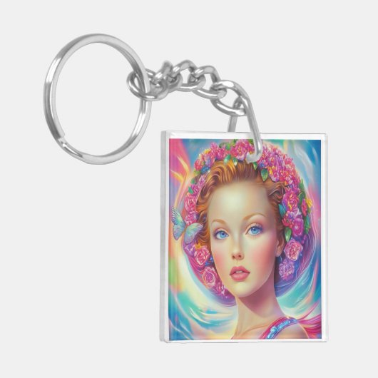 Ethereal-Kronenportrait Schlüsselanhänger (Vorderseite links)