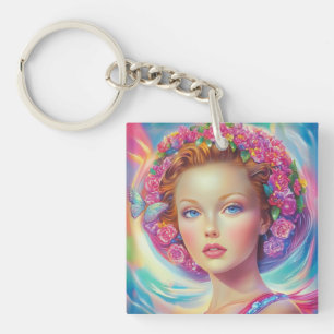 Ethereal-Kronenportrait Schlüsselanhänger