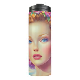 Ethereal-Kronenportrait Thermosbecher