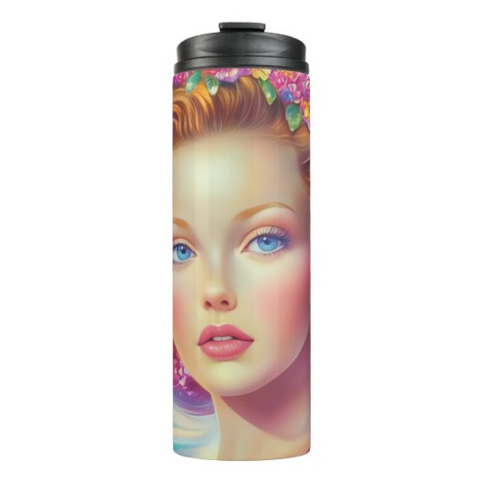 Ethereal-Kronenportrait Thermosbecher (Vorderseite)