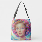 Ethereal-Kronenportrait Tragetaschen Mit Langen Trägern (Rückseite)