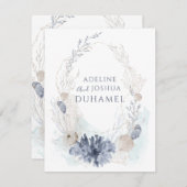 Ethereal Küste Koral Seashell Couple Mitteilungskarte (Vorne/Hinten)