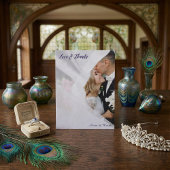 Ethereal Lavender Violet Photo Wedding Thank You Dankeskarte