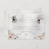 Ethereal Liebe Hochzeit 3 Mahlzeiten Auswahl RSVP (Vorne/Hinten)