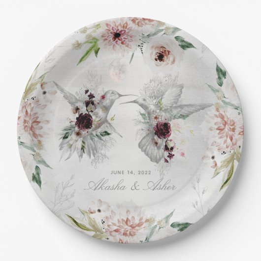 Ethereal Liebe Hochzeit 9 Zoll Abendessen Plate Pappteller (Vorderseite)