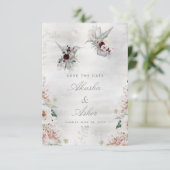 Ethereal-Liebe Hochzeit speichern Sie die Datumska Save The Date (Stehend Vorderseite)